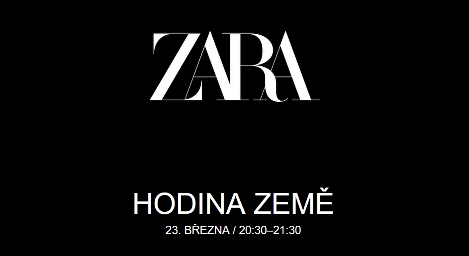 ZARA: HODINA ZEMĚ na Pražských Příkopech